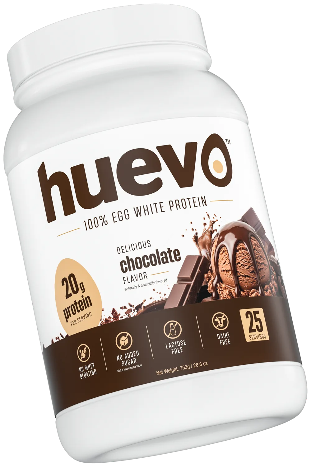 huevo Chocolate tub, angled view