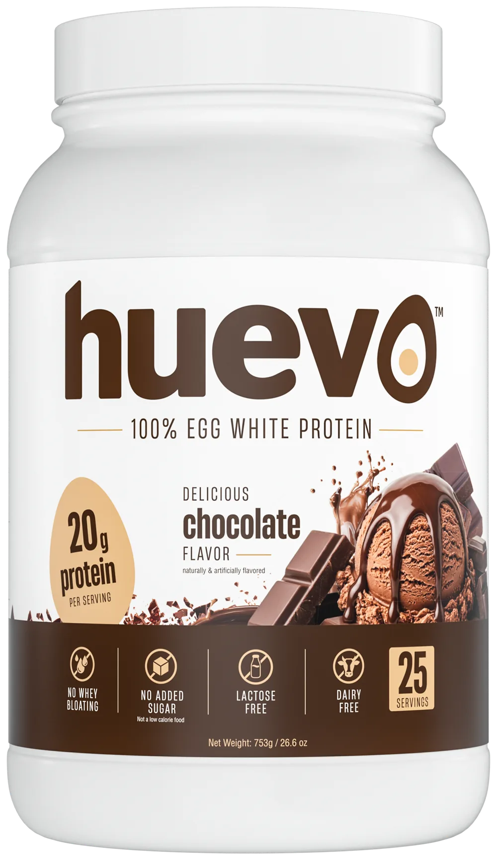huevo Chocolate tub, front view